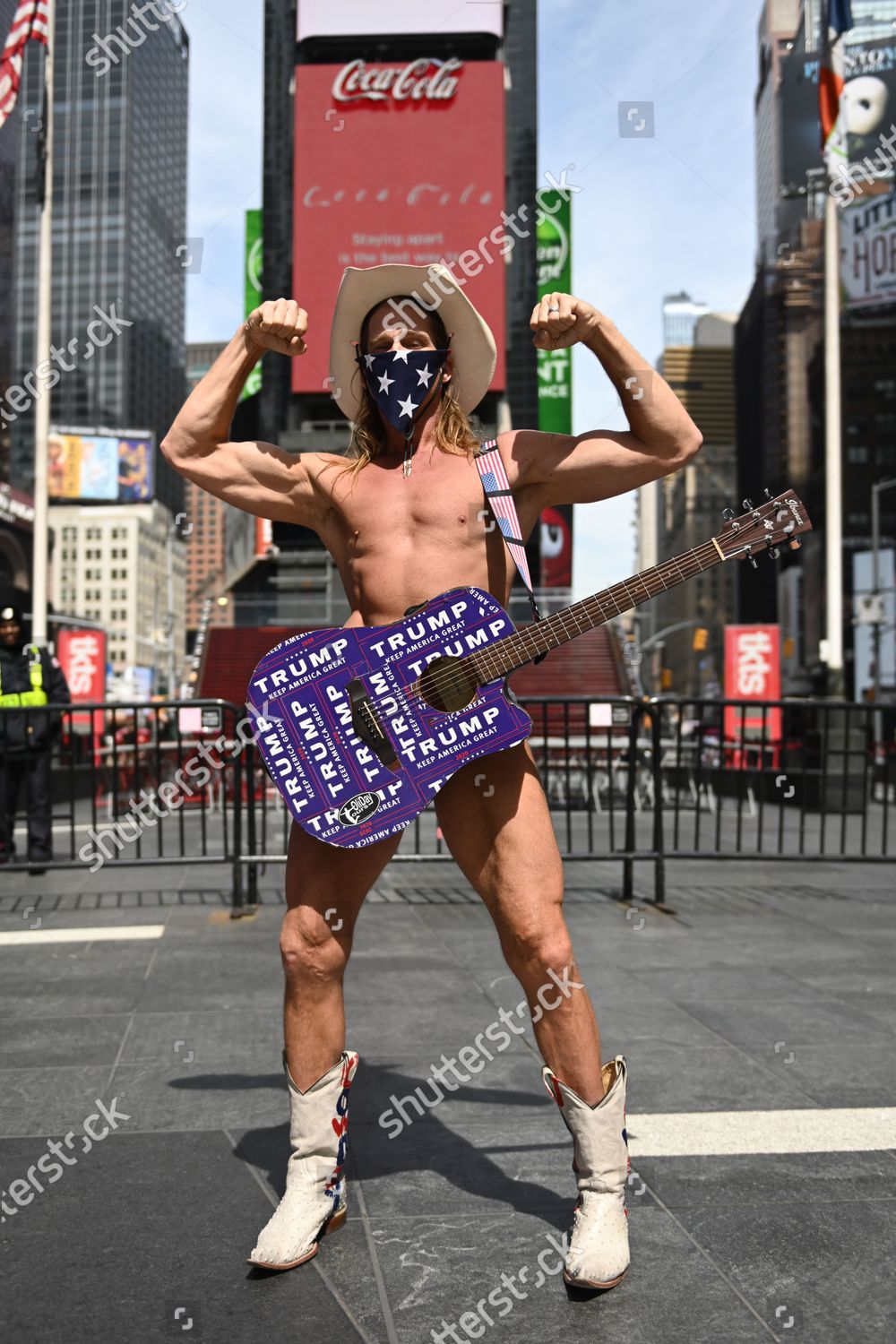 New York Naked Cowbabe Aka Robert Editorial Stock Photo Stock Image