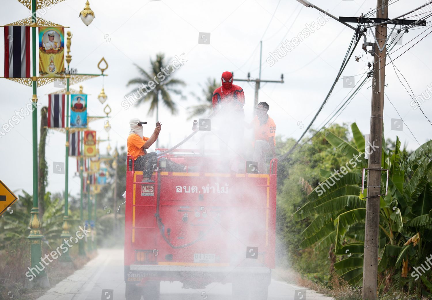 Thai Firefighter Sittiporn Singthong L Dressed Editorial Stock Photo