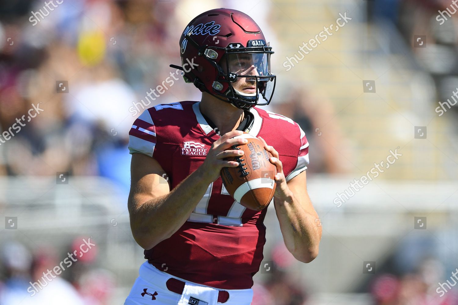 Colgate Raiders Quarterback Jake Froschauer 17 Editorial Stock Photo