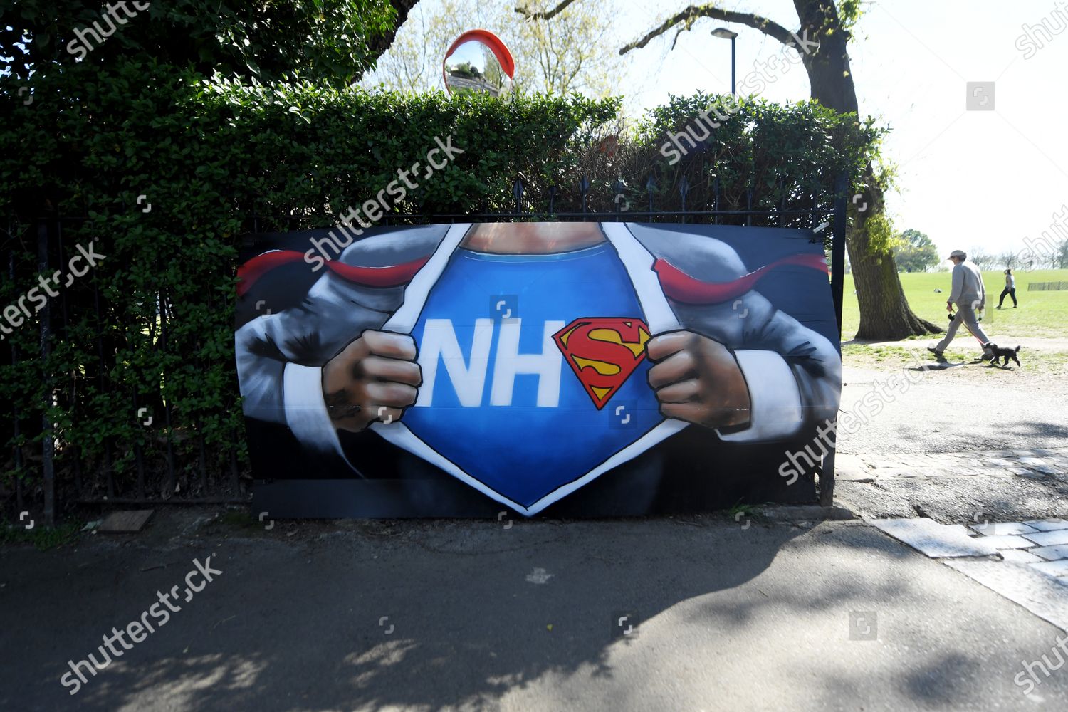 Nhs Superhero Street Art By Lionel Editorial Stock Photo - Stock Image ...