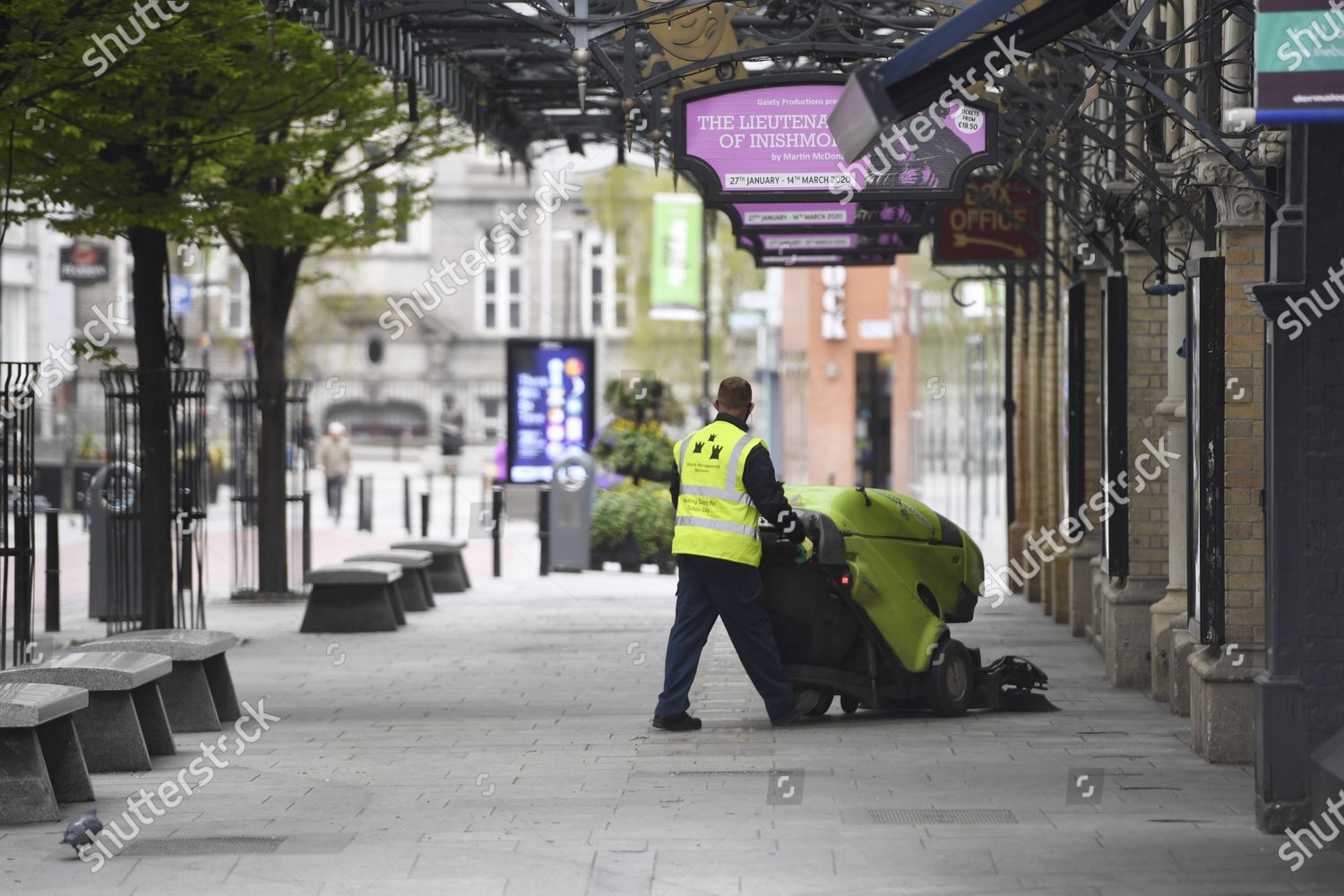 Street Cleaner Pictured Dublin City Ireland Editorial Stock Photo