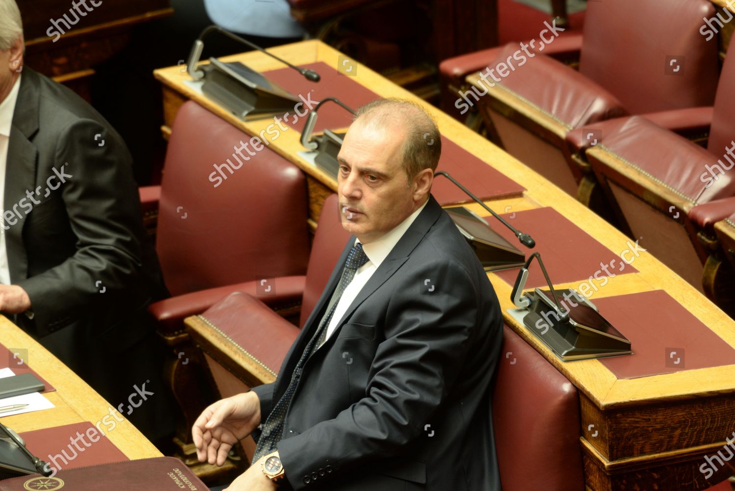 Kyriakos Velopoulos President Hellenic Solution Party Editorial Stock