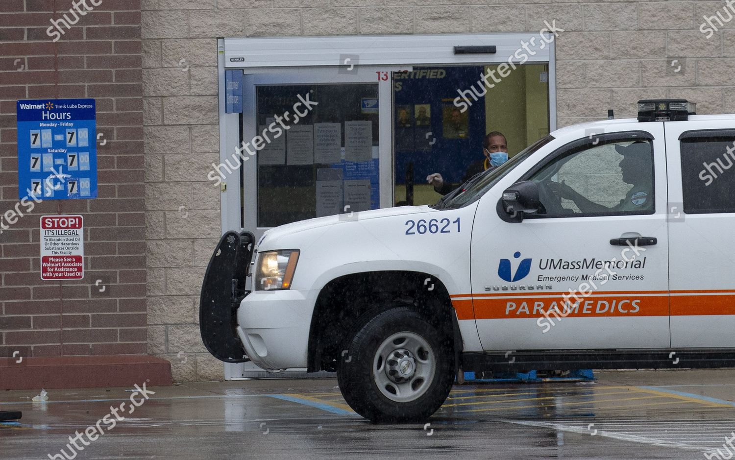 Walmart Employee 9l0 Talks Umass Memorial Editorial Stock Photo - Stock  Image