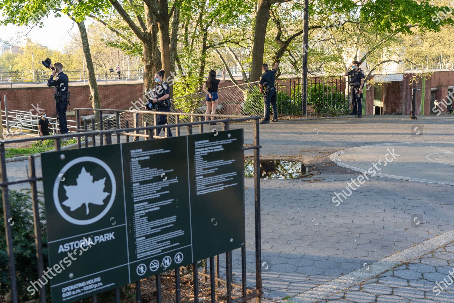 Nypd Police Officers 112 Precinct Stand Editorial Stock Photo Stock