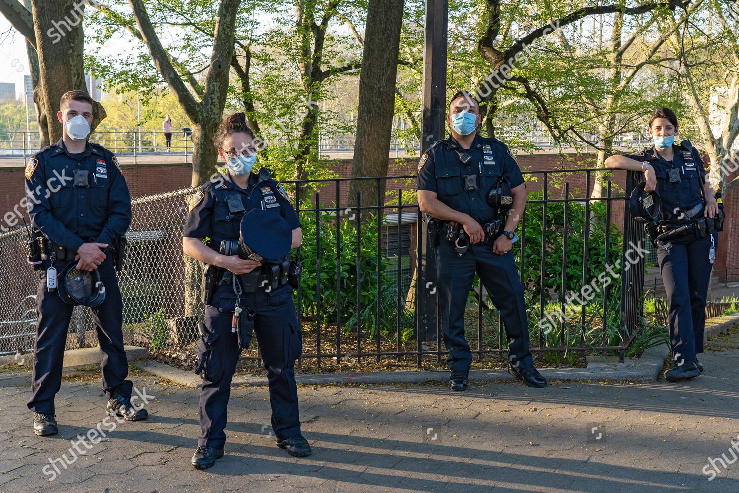 Nypd Police Officers 112 Precinct Stand Editorial Stock Photo Stock