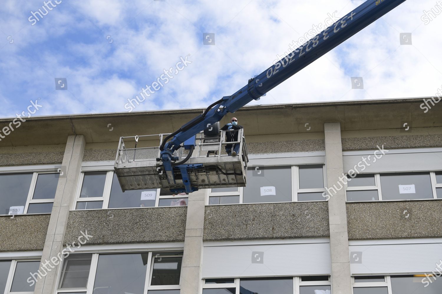 Illustration Picture Shows Aerial Work Platform Hospital Editorial Stock Photo Stock Image Shutterstock