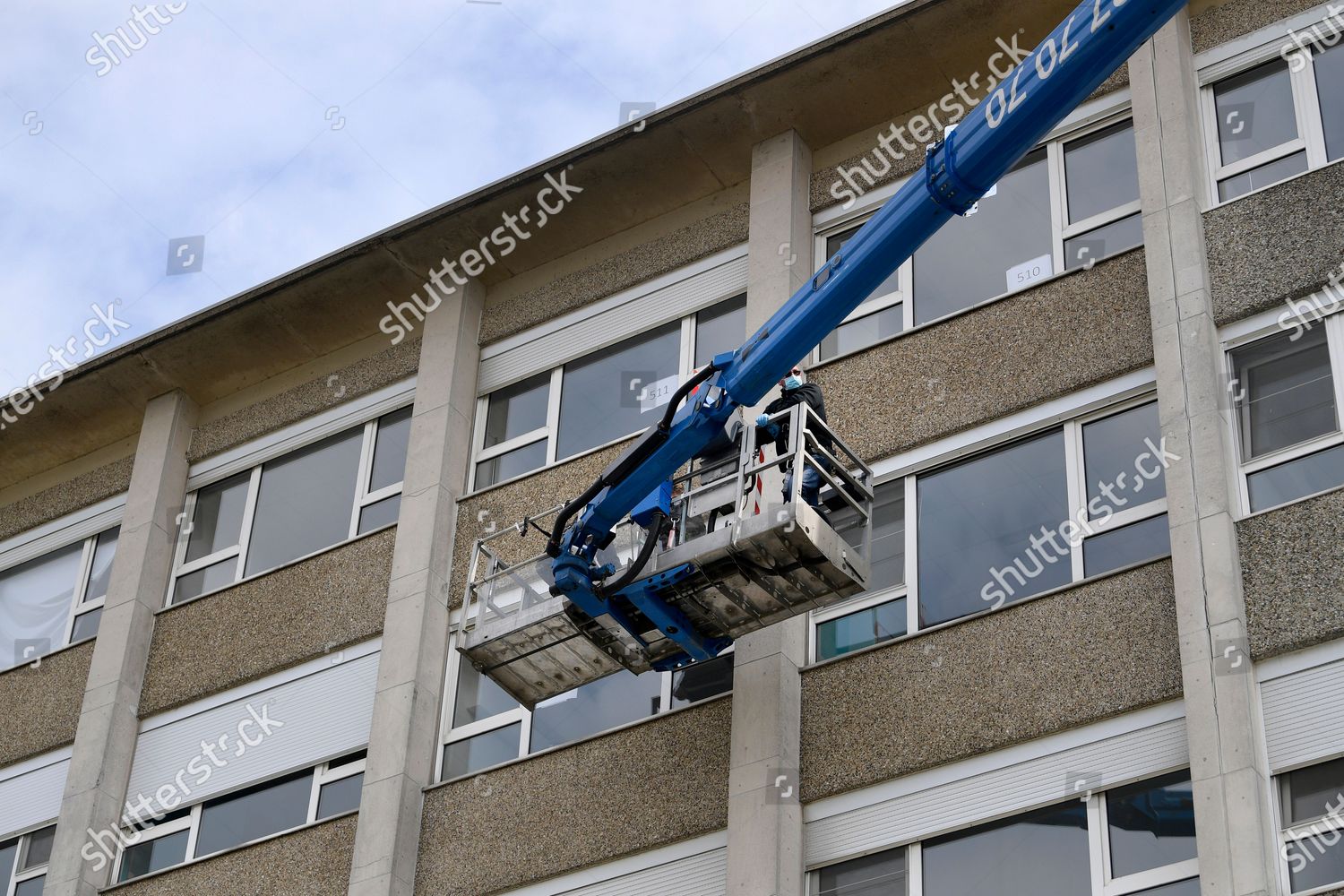 Illustration Picture Shows Aerial Work Platform Hospital Editorial Stock Photo Stock Image Shutterstock