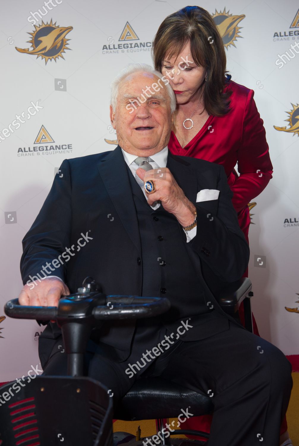 Don Shula Left His Wife Mary Editorial Stock Photo - Stock Image