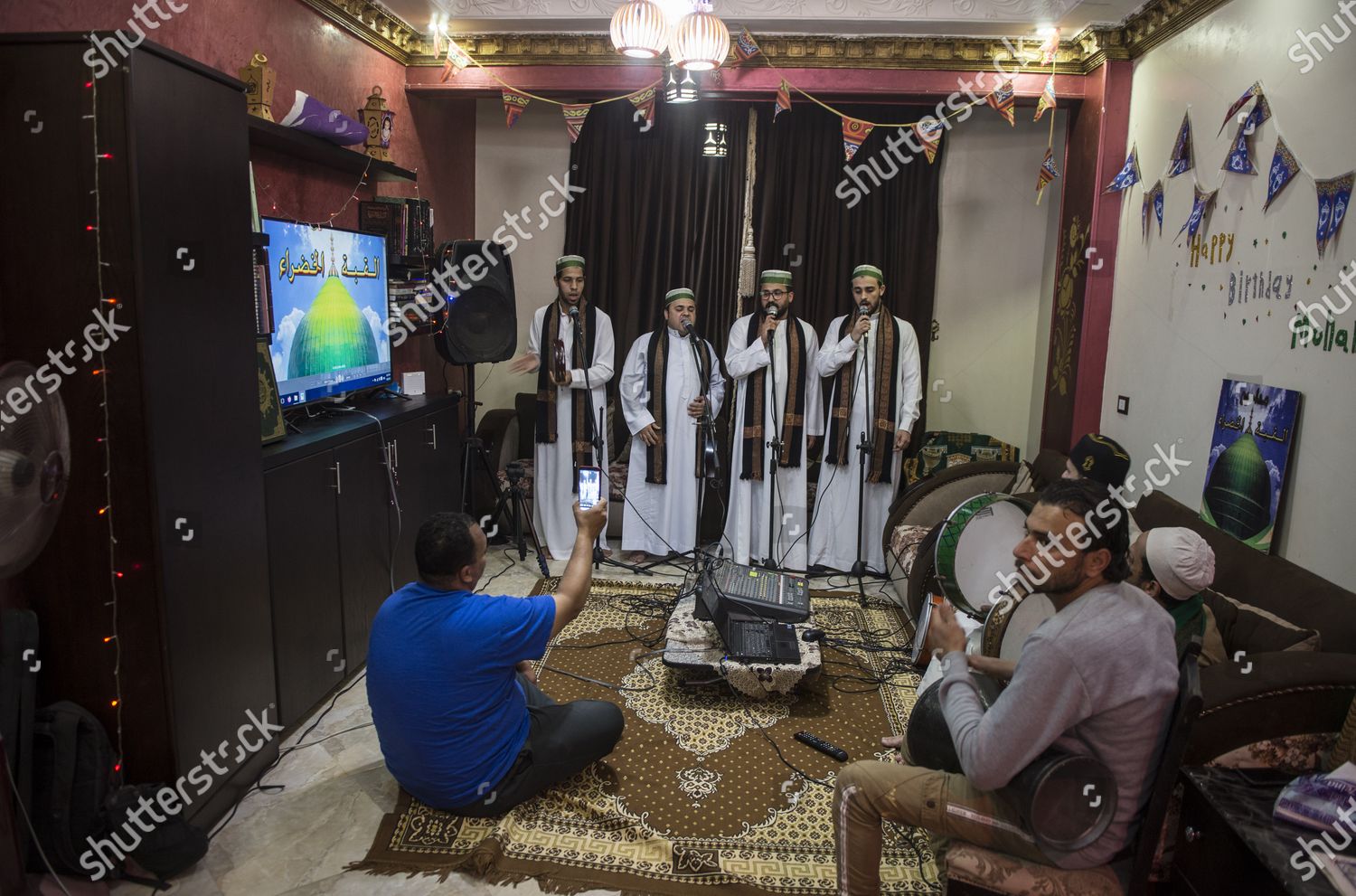 Muslim Singers Perform Islamic Songs Anasheed Editorial Stock Photo