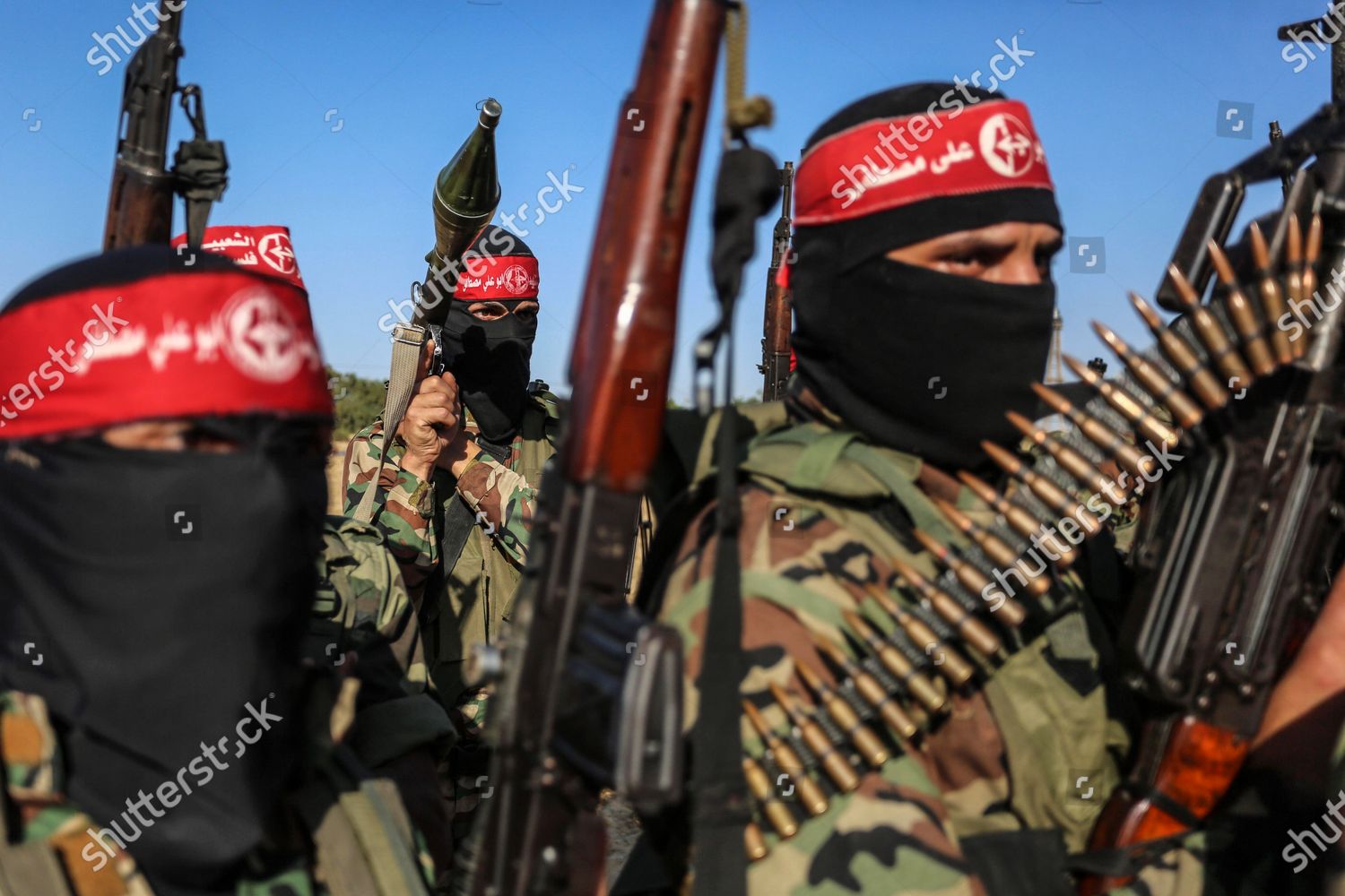 Palestinian Members Popular Front Liberation Palestine Editorial Stock