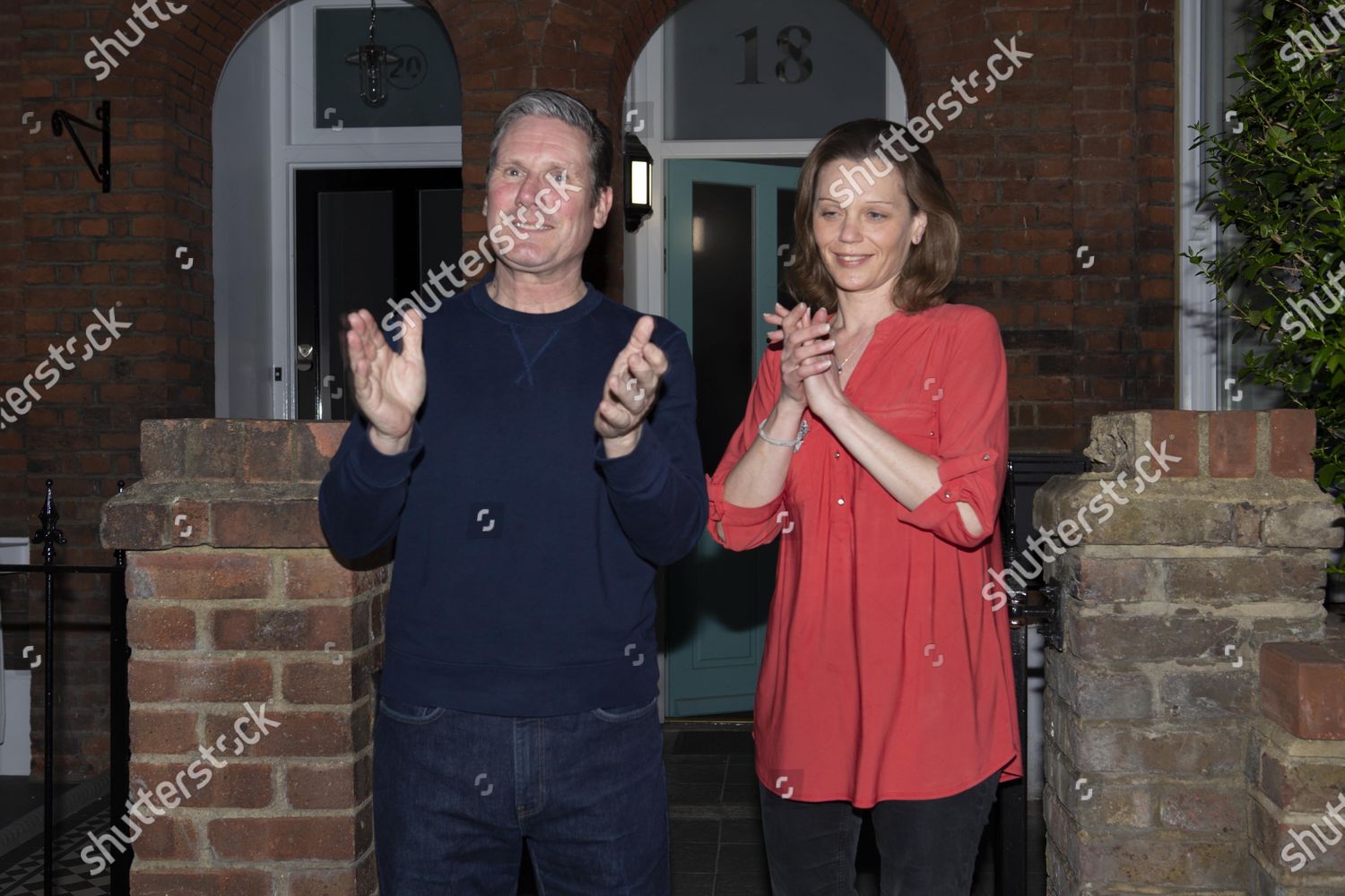 Labour Leader Keir Starmer Wife Victoria Outside Redaktionelles Stockfoto Stockbild Shutterstock