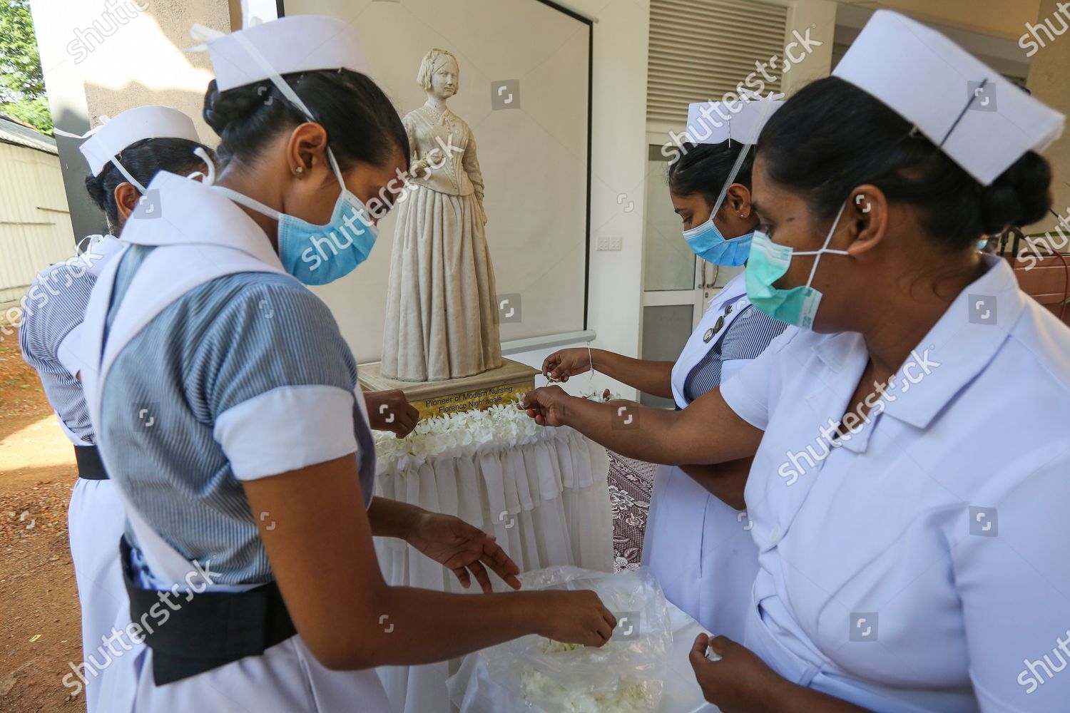 Group Sri Lankan Nurses Decorate Florence Editorial Stock Photo Stock 