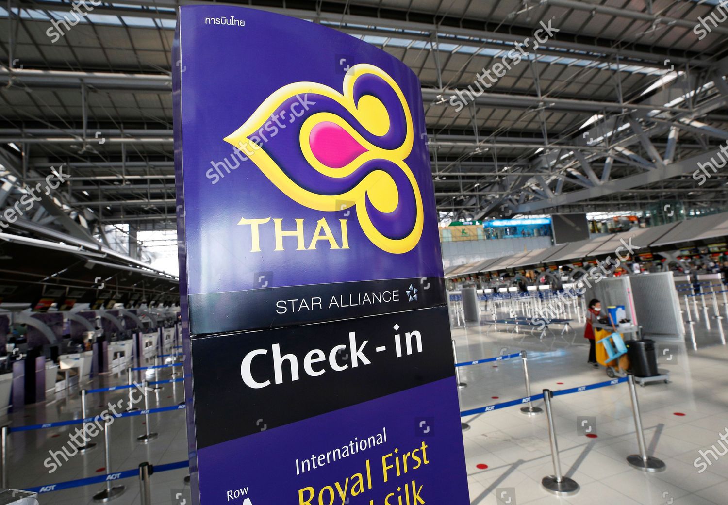 Thai Airways Checkin Sign Seen Inside Editorial Stock Photo Stock   Shutterstock 10647539c 