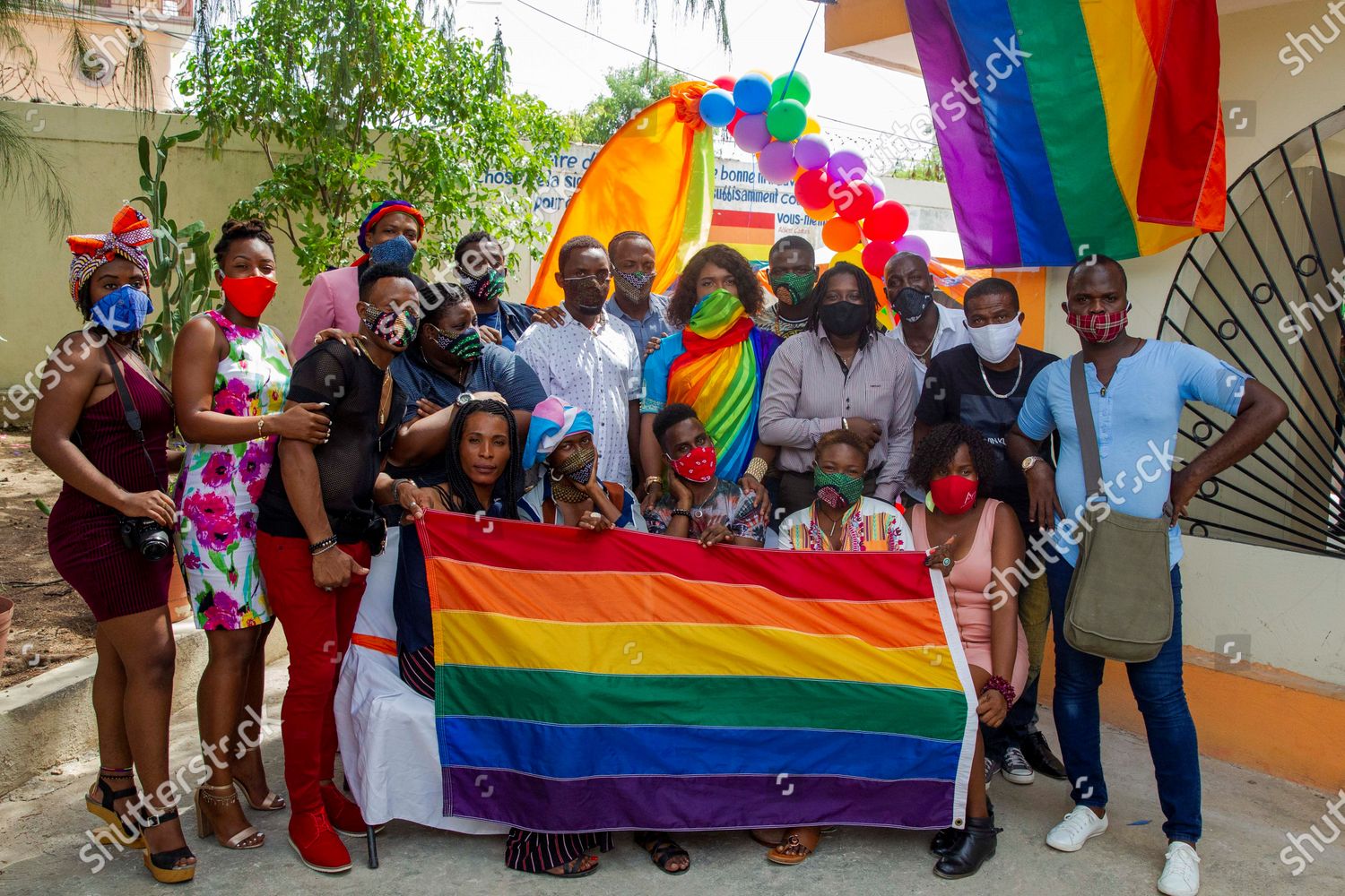 Members Haitian Lesbian Gay Bisexual Transgender Foto De Stock De Contenido Editorial Imagen