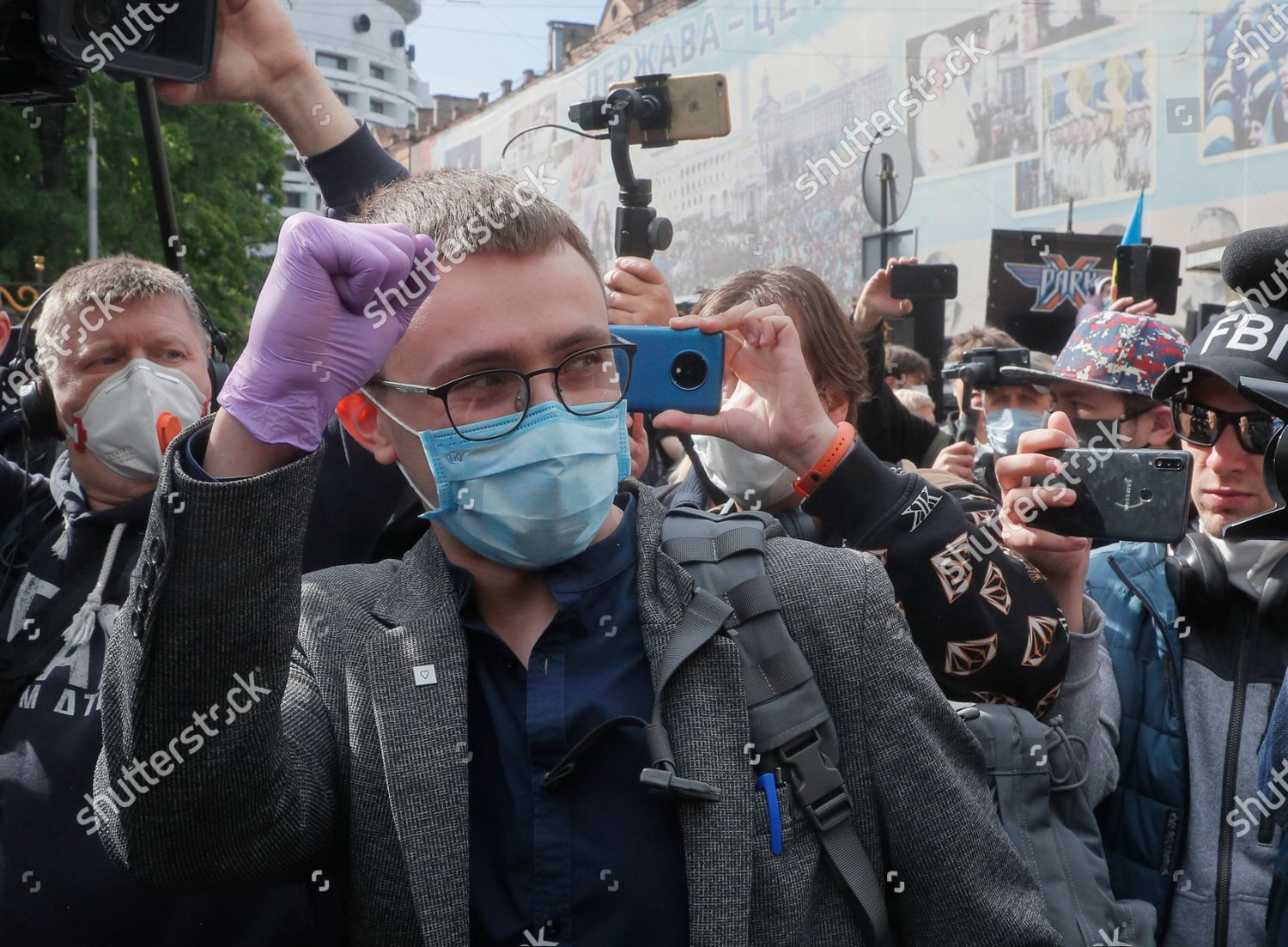 Ukrainian Activist Serhiy Sternenko Greets His Editorial Stock Photo ...