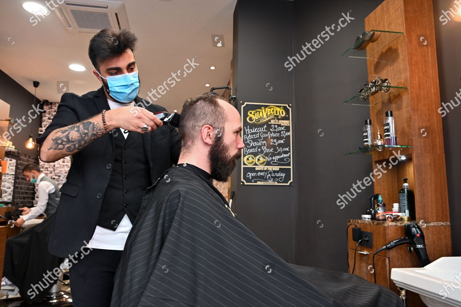 Reopening Following Closure Shops Avoid Editorial Stock