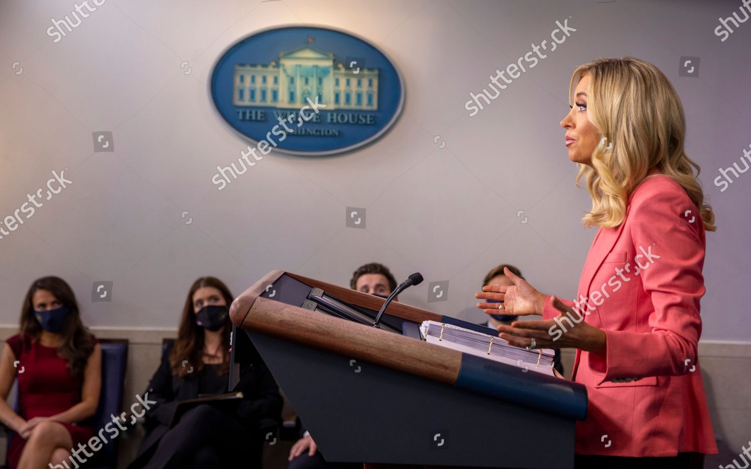 Press Secretary Kayleigh Mcenany Delivers Remarks Editorial Stock Photo
