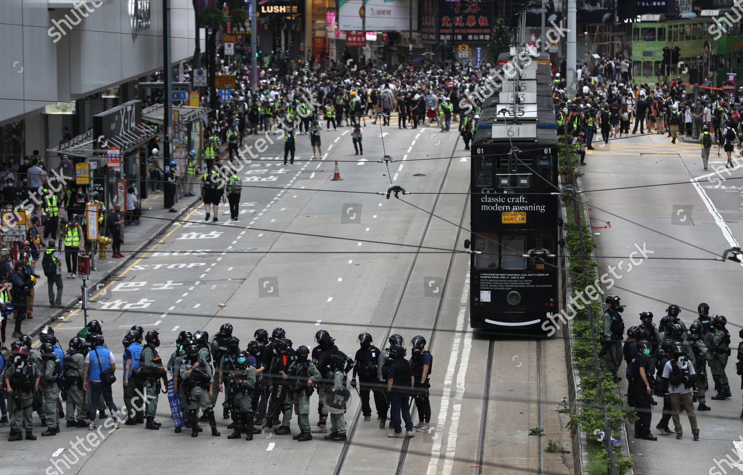 Protesters Standoff Riot Police During Rally Against Editorial Stock Photo Stock Image Shutterstock