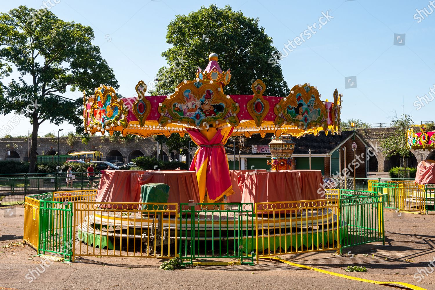 Childrens Fun Fair Rides Still Temporarily Editorial Stock Photo ...