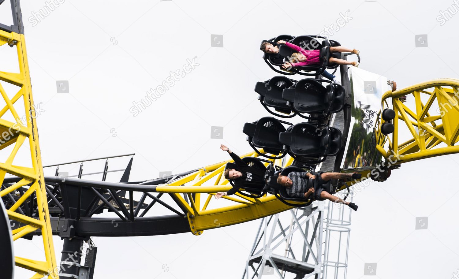 Visitors Sit Leisure Ride Amusement Park Editorial Stock Photo - Stock ...