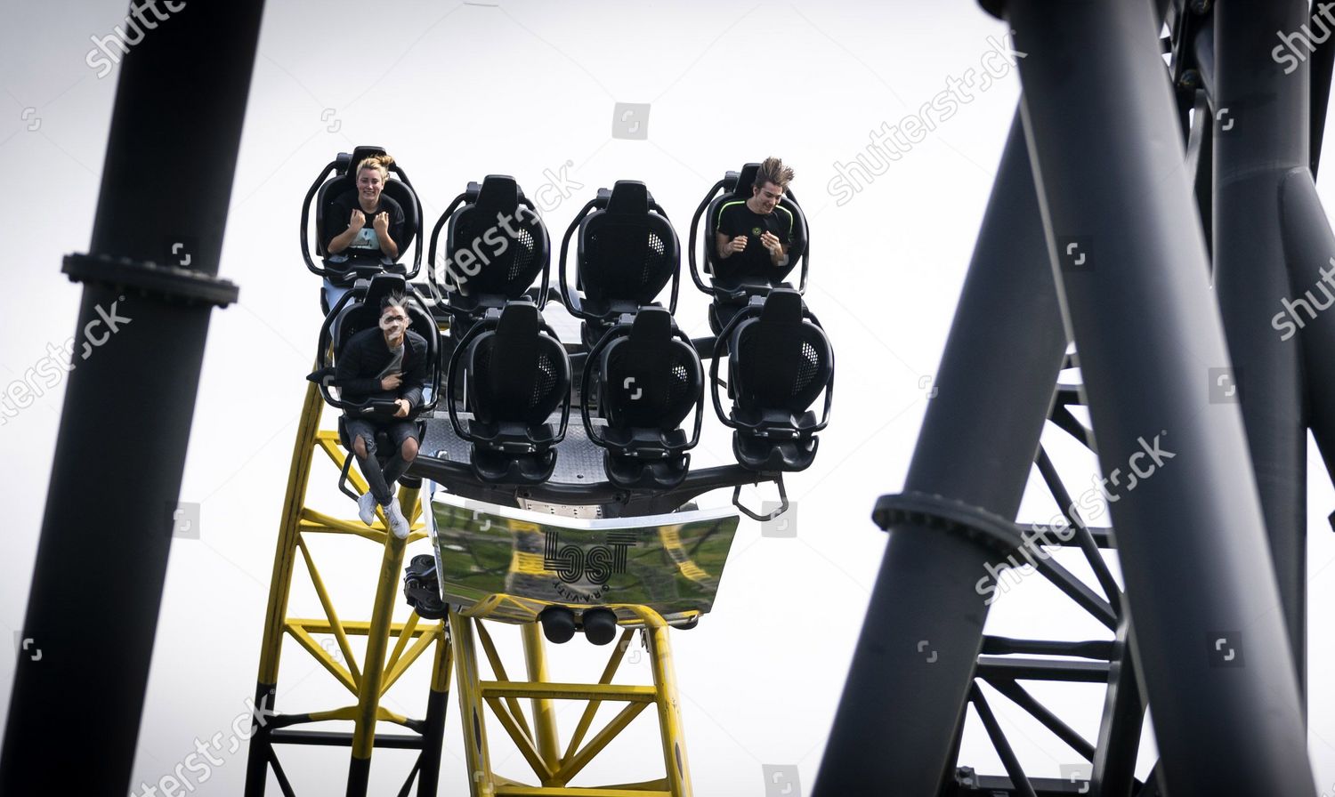Visitors Sit Leisure Ride Amusement Park Editorial Stock Photo - Stock ...