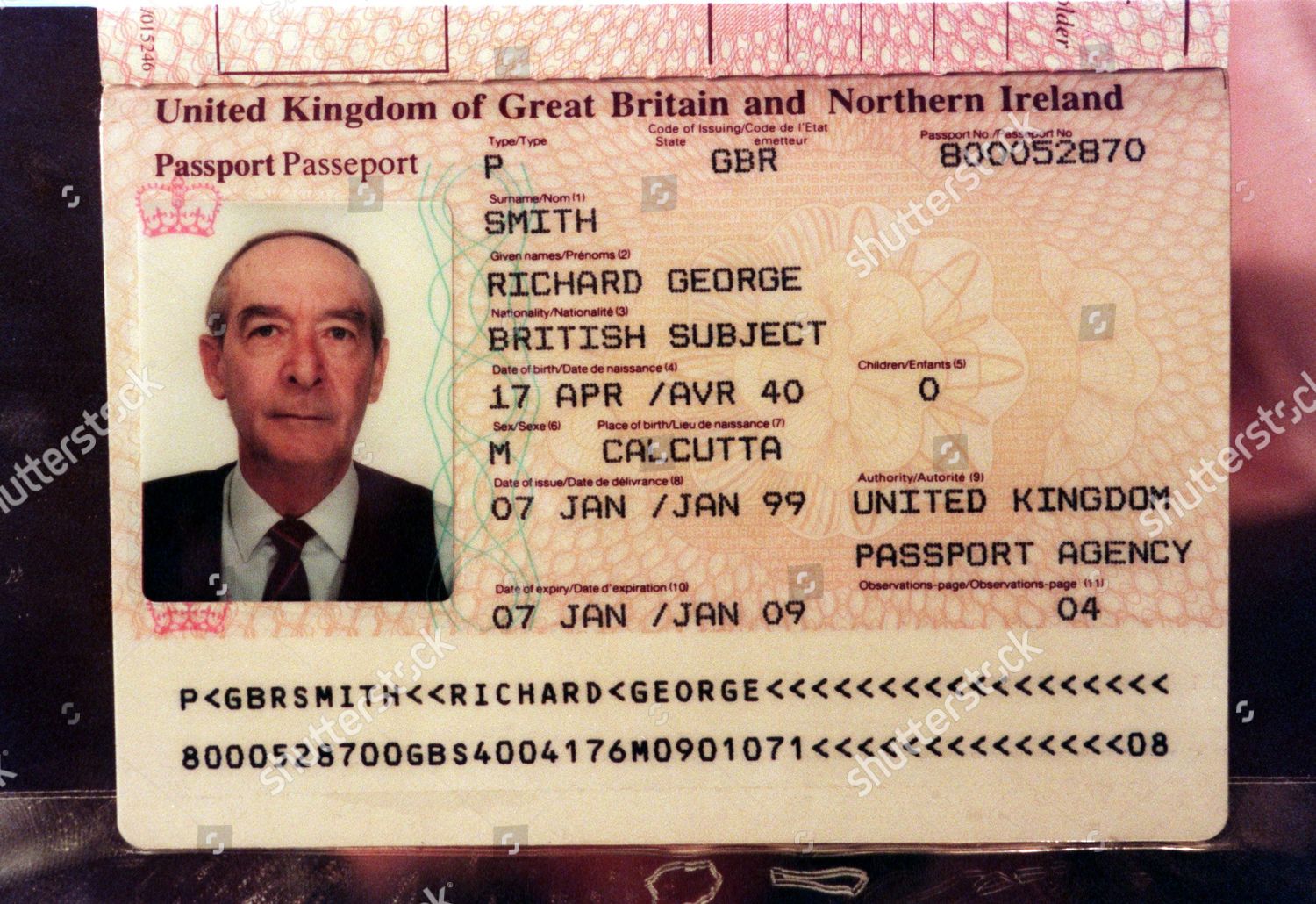 Passport Controversy Richard Smith 57 London Underground Editorial