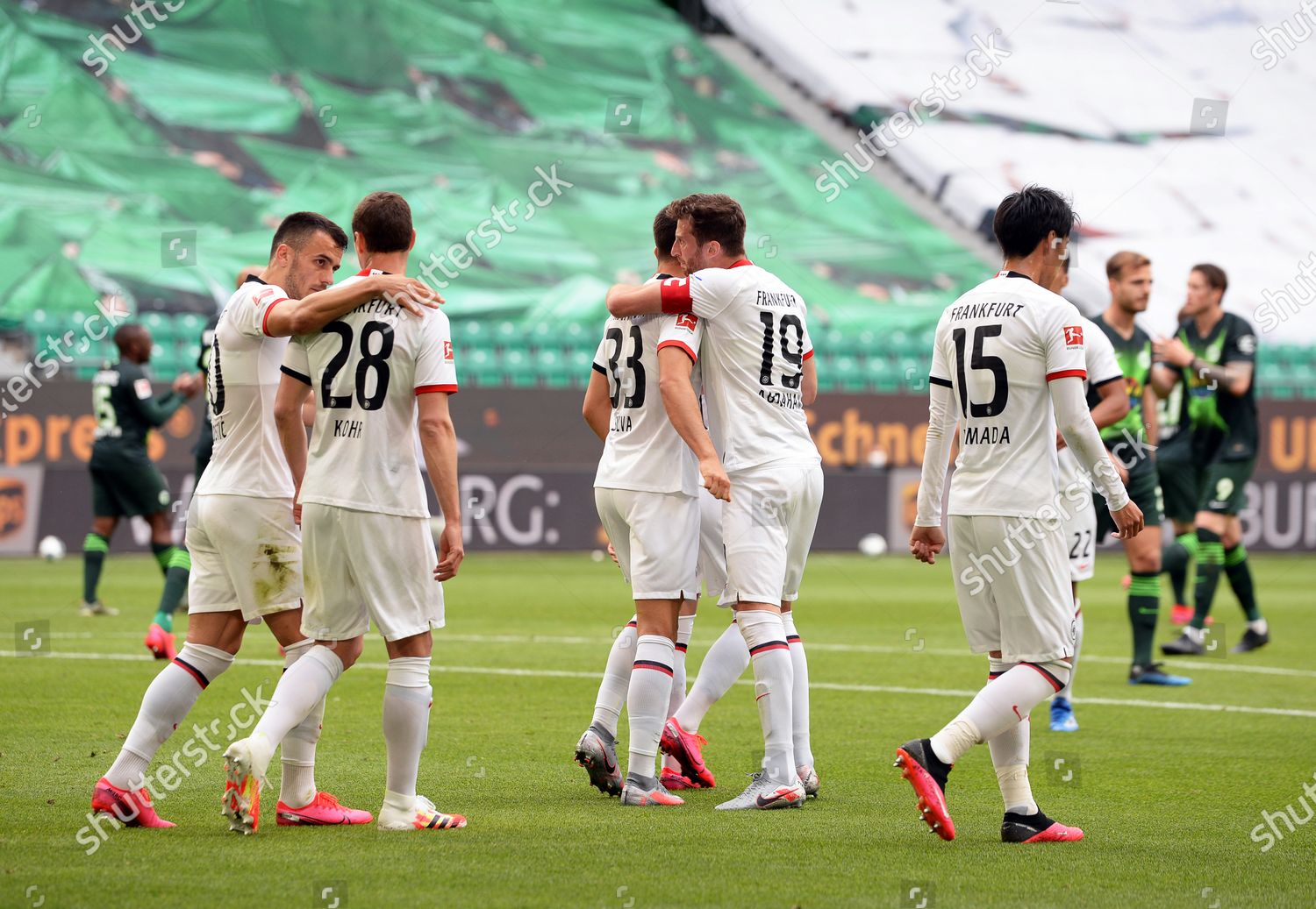 Eintracht Frankfurts Andre Silva 3l Celebrates Teammates Editorial Stock Photo Stock Image Shutterstock