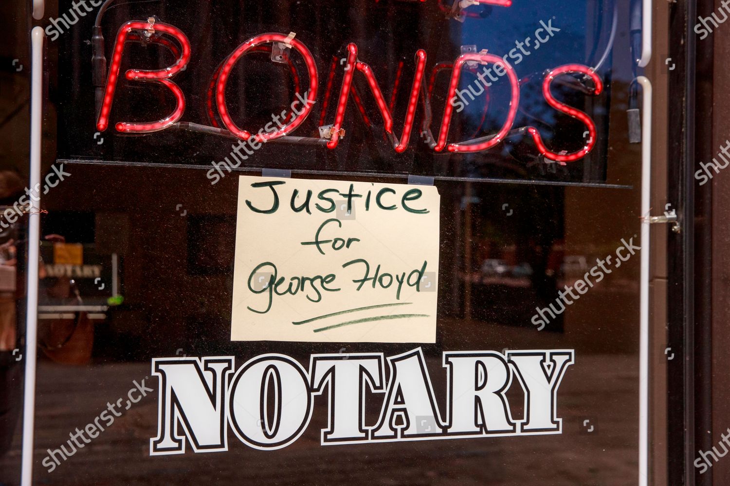 Bail Bondsman Put Sign That Says Editorial Stock Photo - Stock Image 