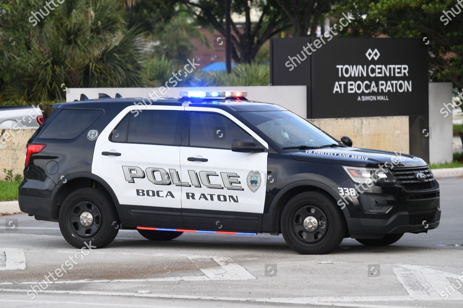 Boca Raton Police Seen Town Center Editorial Stock Photo Stock Image