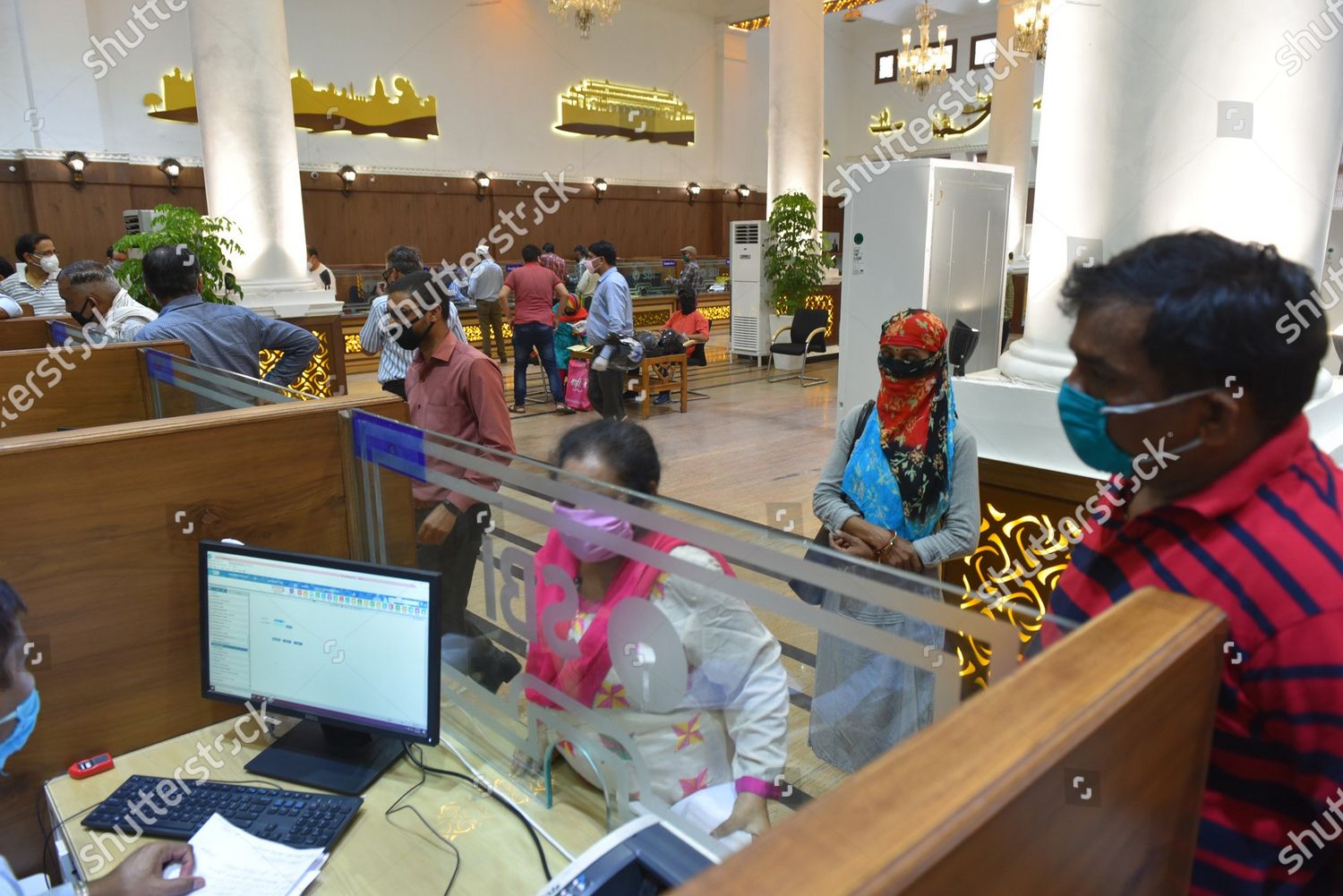 Inside View Sbi Bank Branch Hazratganj On Editorial Stock Photo Stock Image Shutterstock