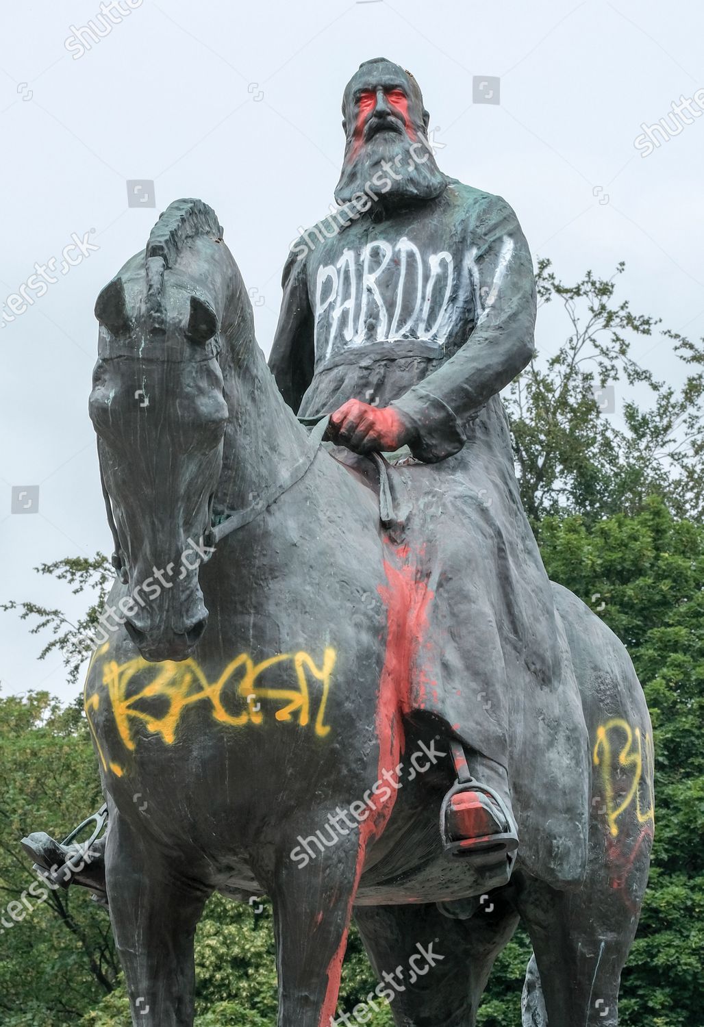 Statue King Leopold Ii Belgium After Editorial Stock Photo - Stock ...