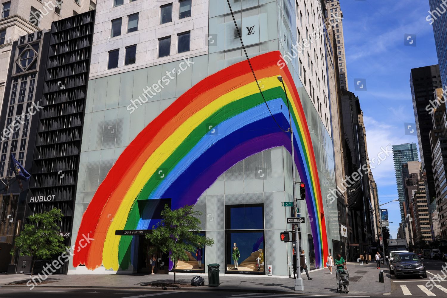 Louis Vuitton Store Seen Rainbow Reference Editorial Stock Photo - Stock  Image
