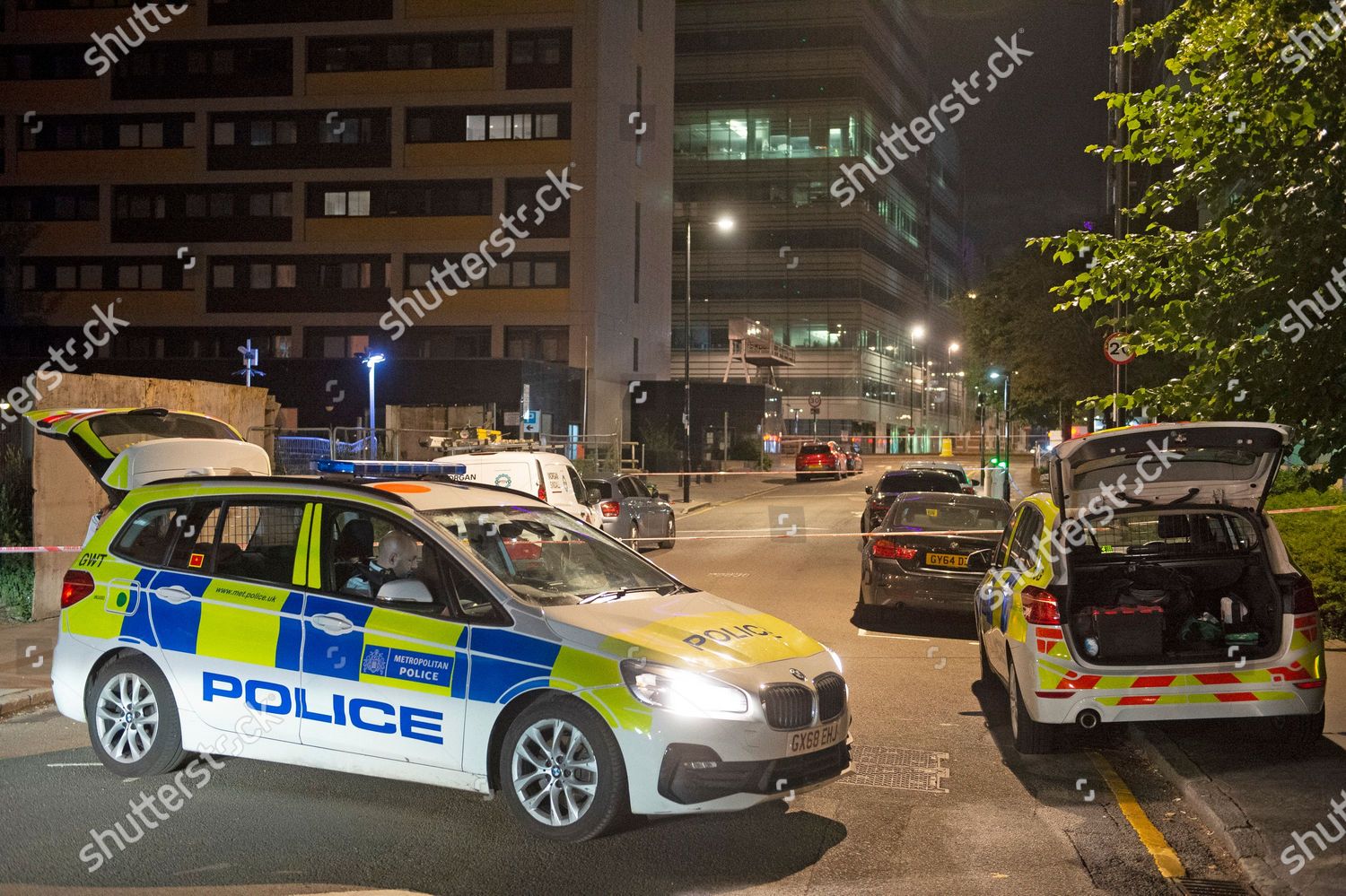 Police Cars On Scene Man His Twenties Editorial Stock Photo Stock Image Shutterstock