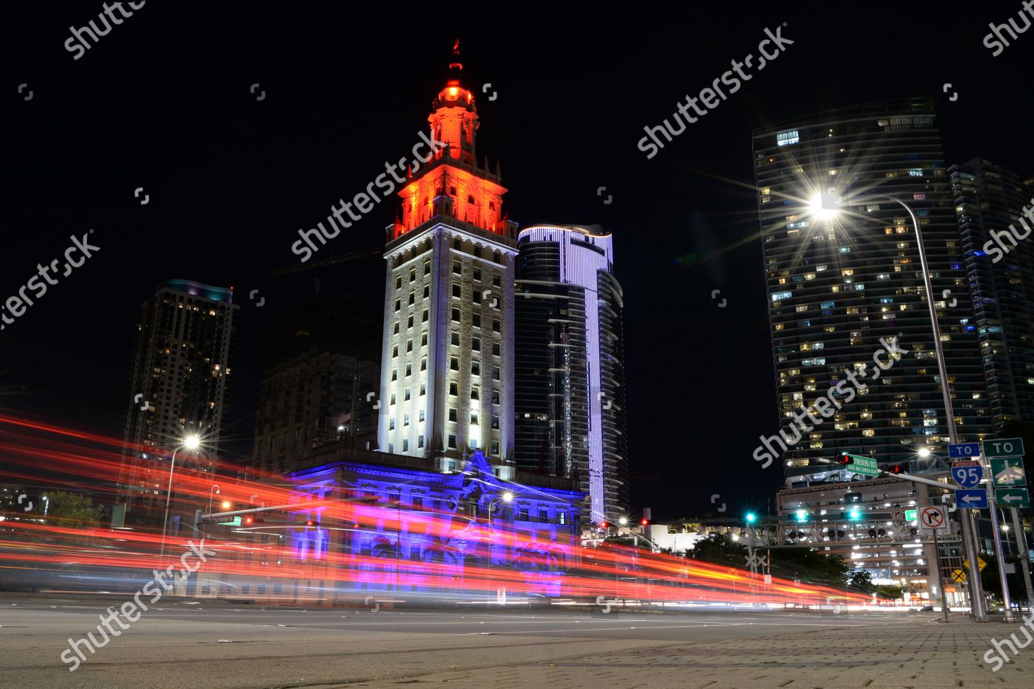 Download Miami Freedom Tower At Night Images