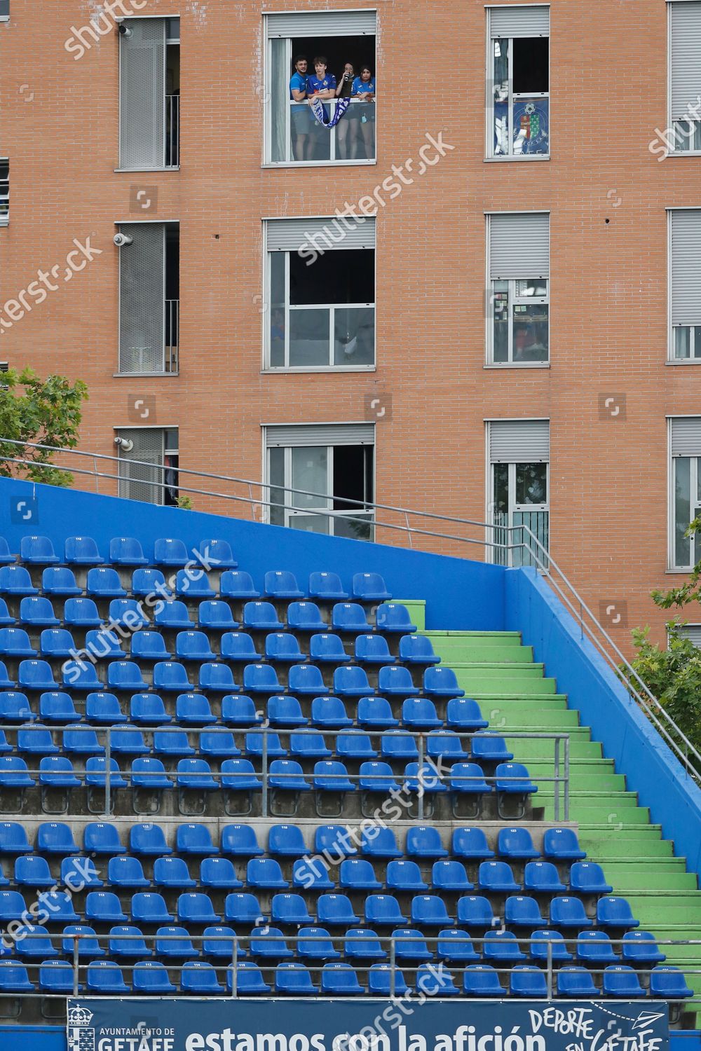 Getafe Fans Watch Unattended Game Apartment Next Editorial Stock Photo Stock Image Shutterstock