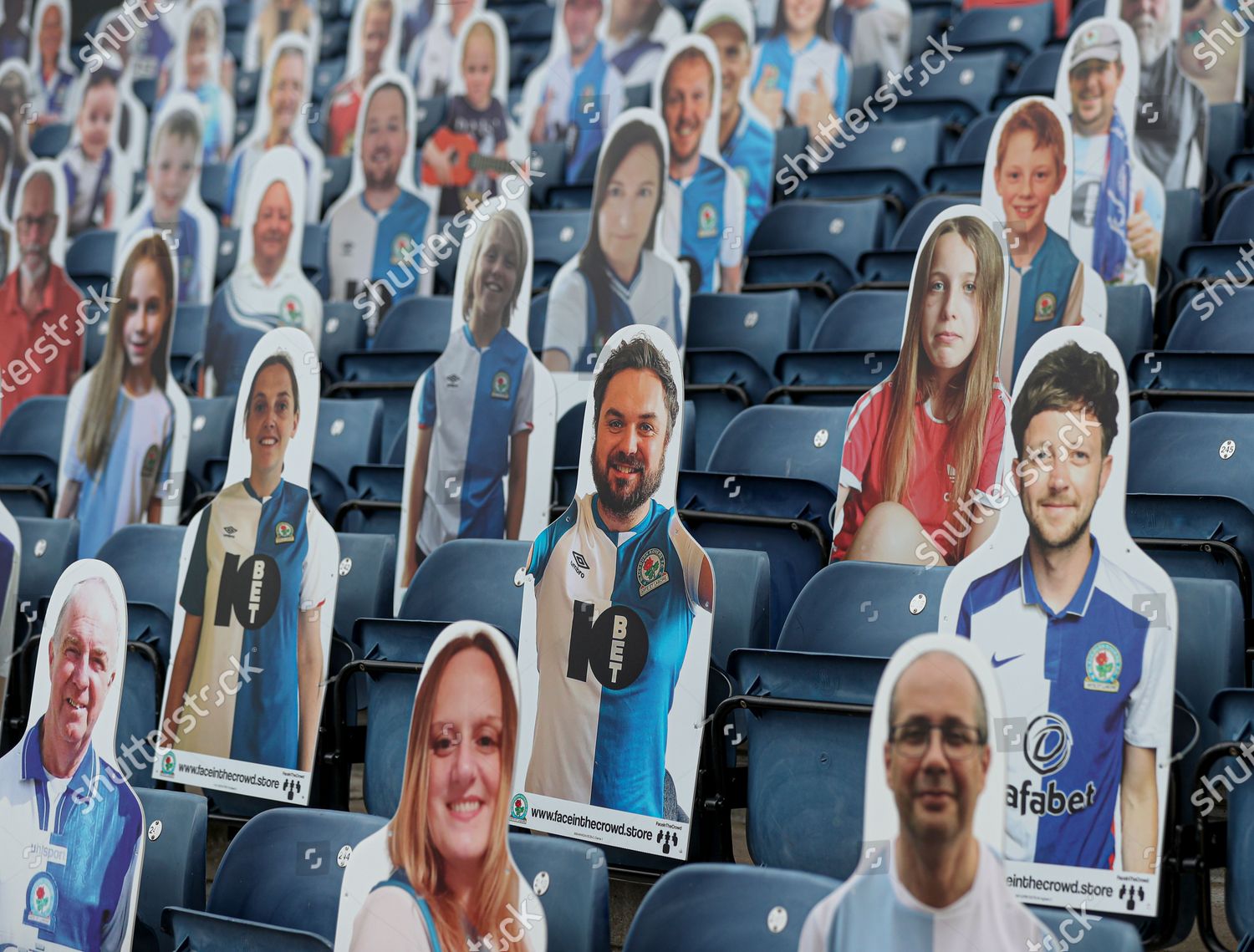 Cardboard Cutouts Fans Stands Before Start Editorial Stock Photo