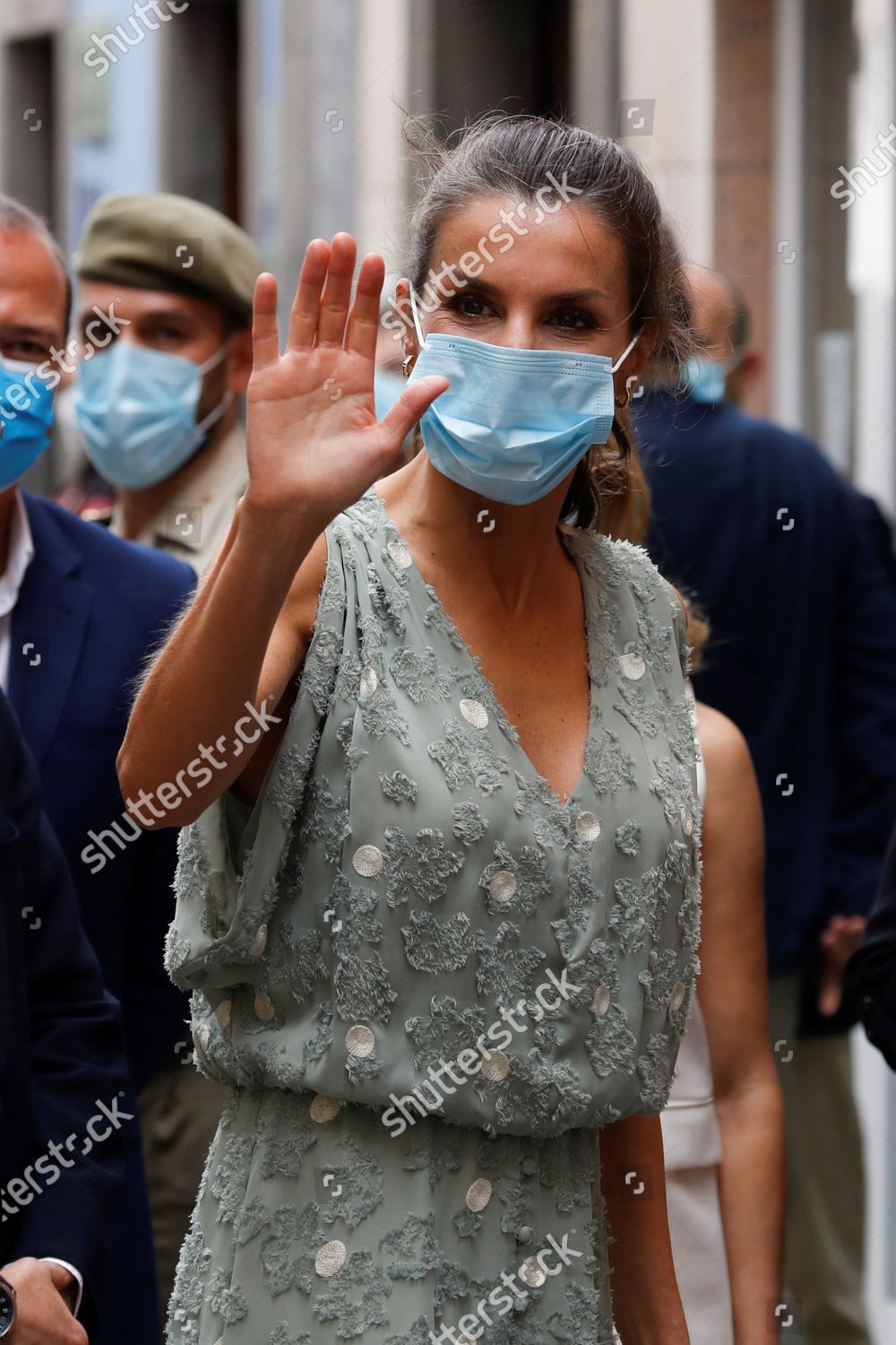 Queen Letizia Wears Protective Face Mask She のエディトリアルストック写真 ストック画像 Shutterstock