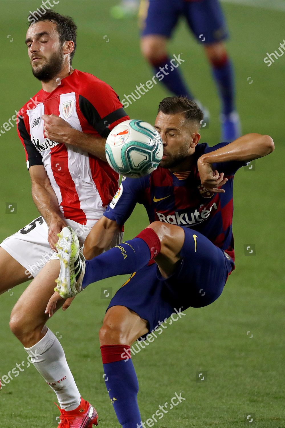 Fc Barcelonas Jordi Alba R Action Against Redakcionnaya Stokovaya Fotografiya Stokovoe Izobrazhenie Shutterstock