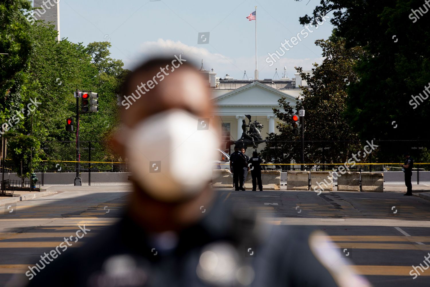 POLICE OFFICER SEEN STANDING LINE FRONT Editorial Stock Photo - Stock ...