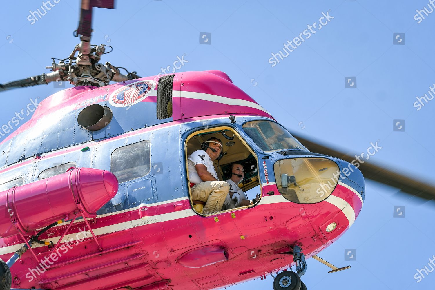Pilots Motor Sich Jsc Fly Helicopter Editorial Stock Photo Stock