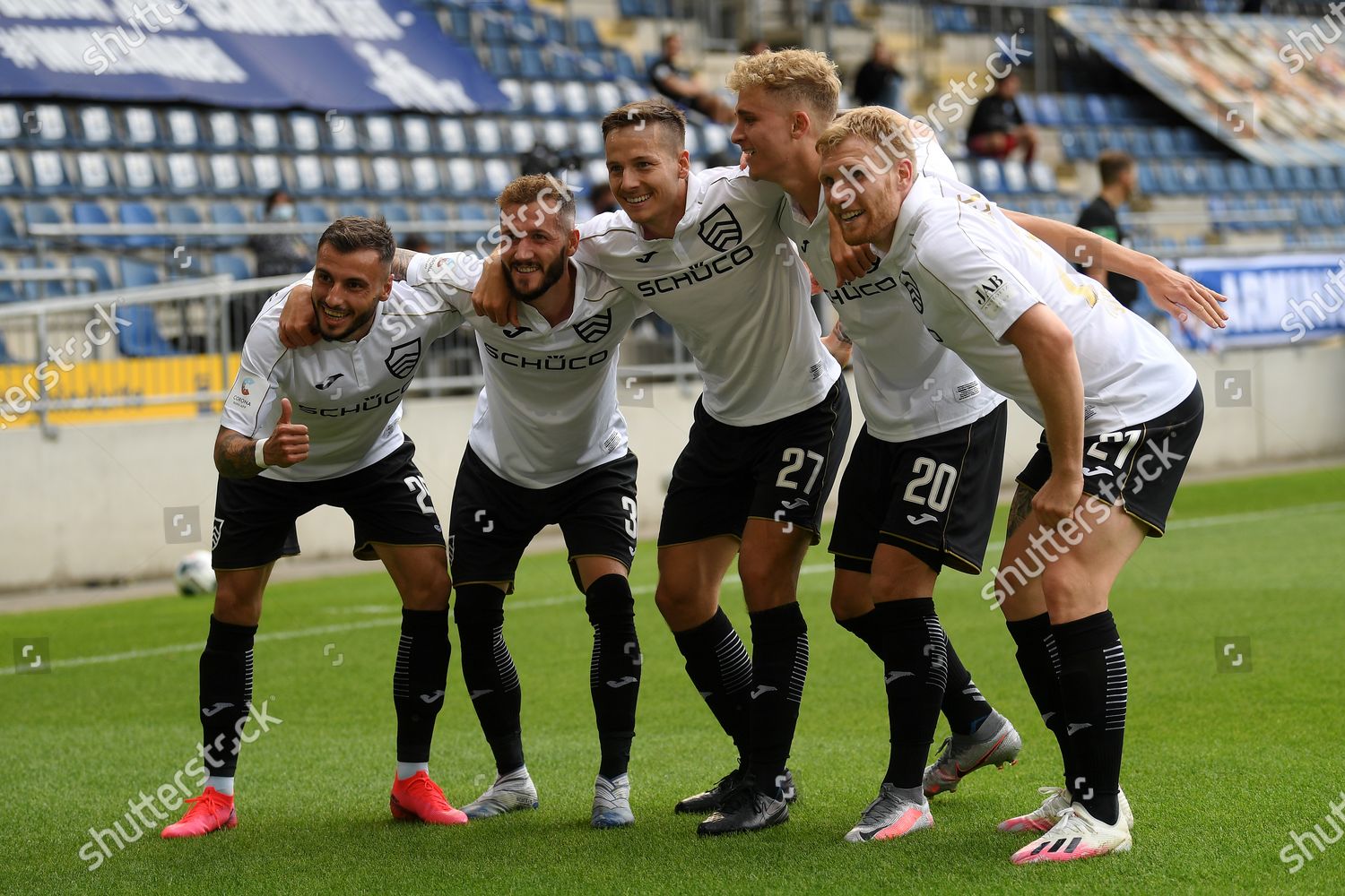 Jonathan Clauss L Bielefeld Celebrates Teammates Editorial Stock Photo ...