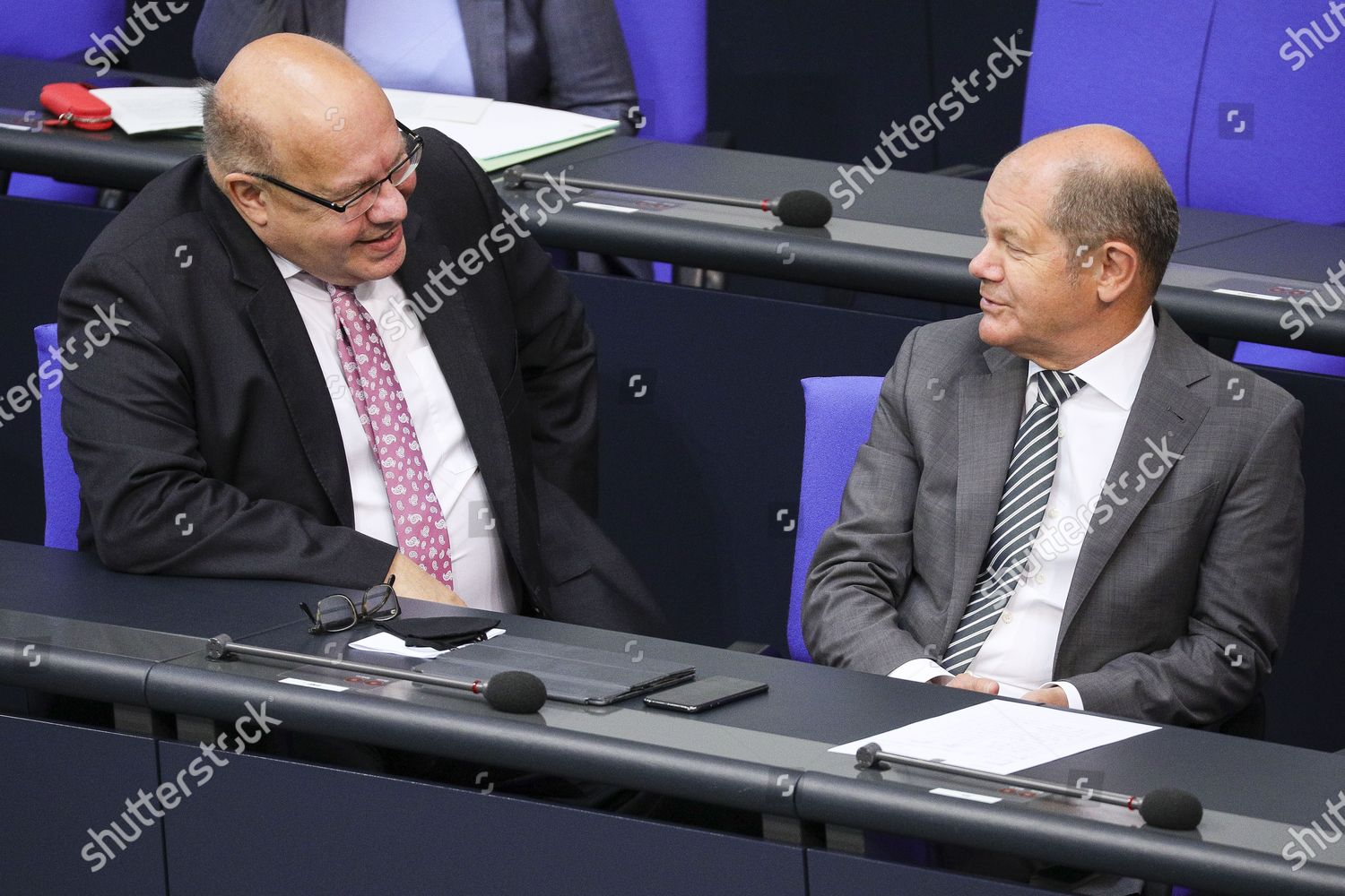 German Minister Finance Olaf Scholz R Editorial Stock Photo - Stock ...