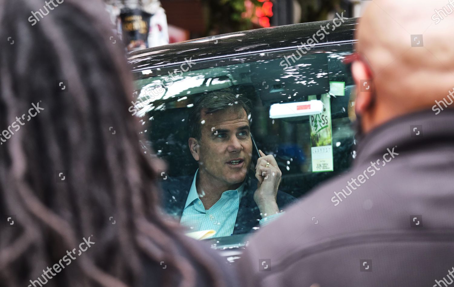 Fox News Reporter Dan Springer Confronted Editorial Stock Photo Stock