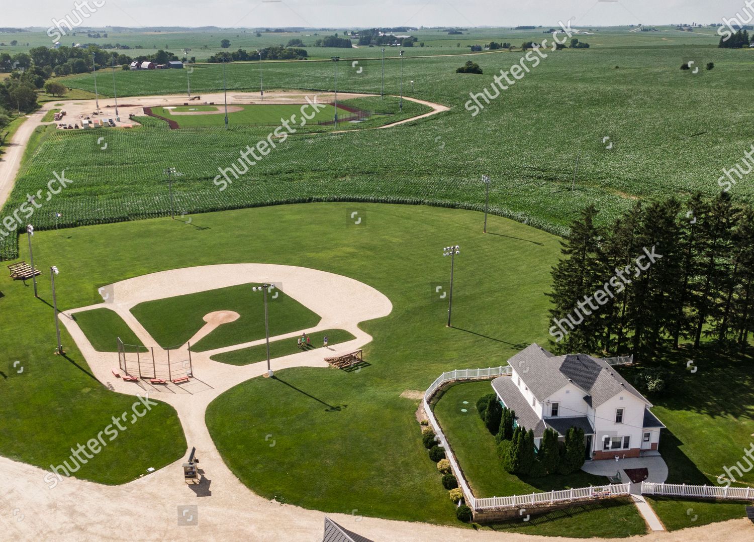 At the original Lansing Farm site in Dyersville, Iowa, where the