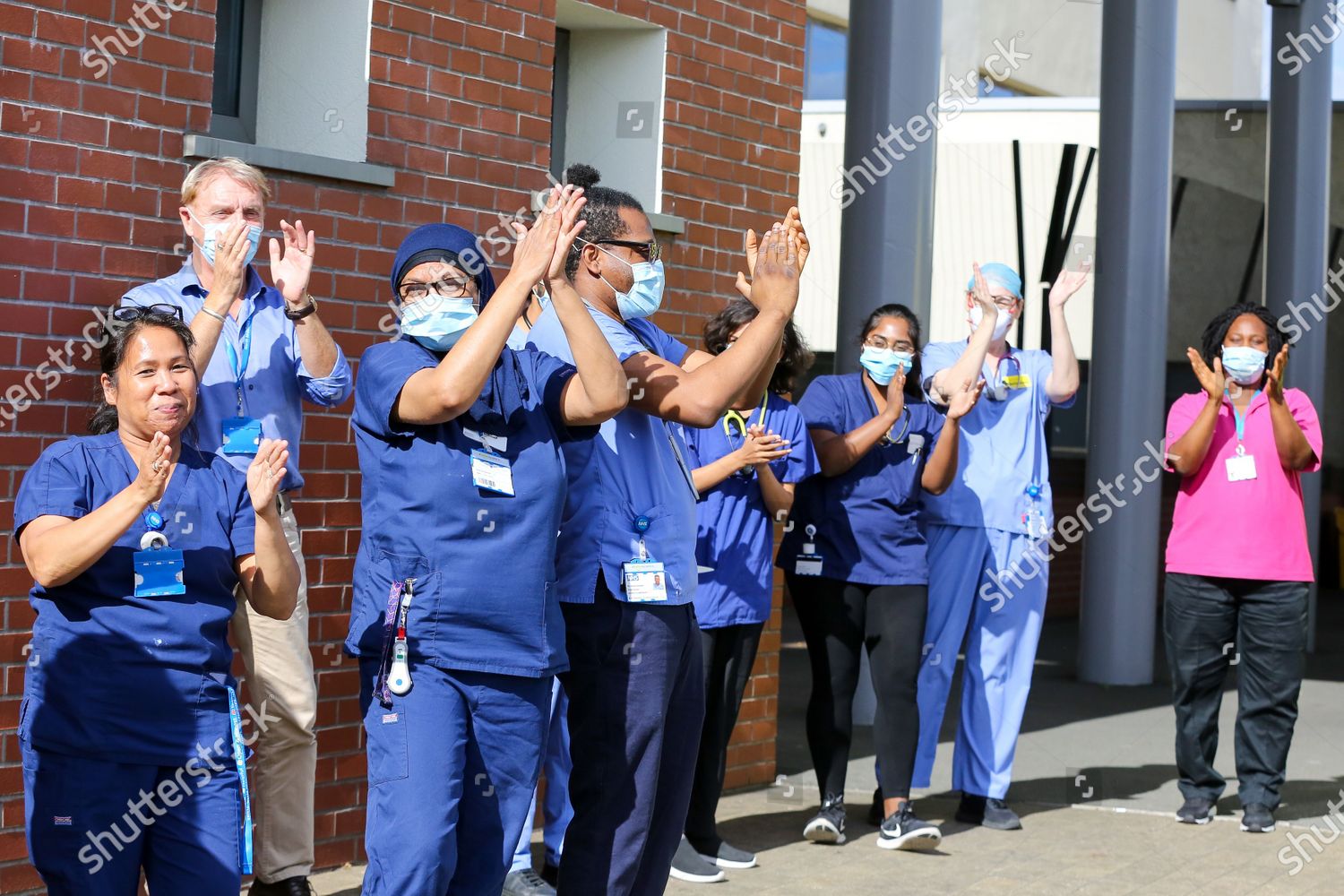 Nhs Staff North Middlesex Hospital Edmonton Editorial Stock Photo