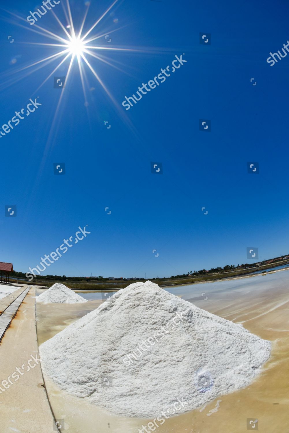 Pile Salt Seen Saltworks Nin Croatia Editorial Stock Photo Stock