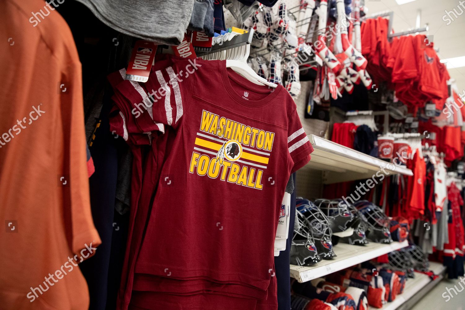 Washington Redskins Shirt Sale Store Alexandria Editorial Stock Photo -  Stock Image