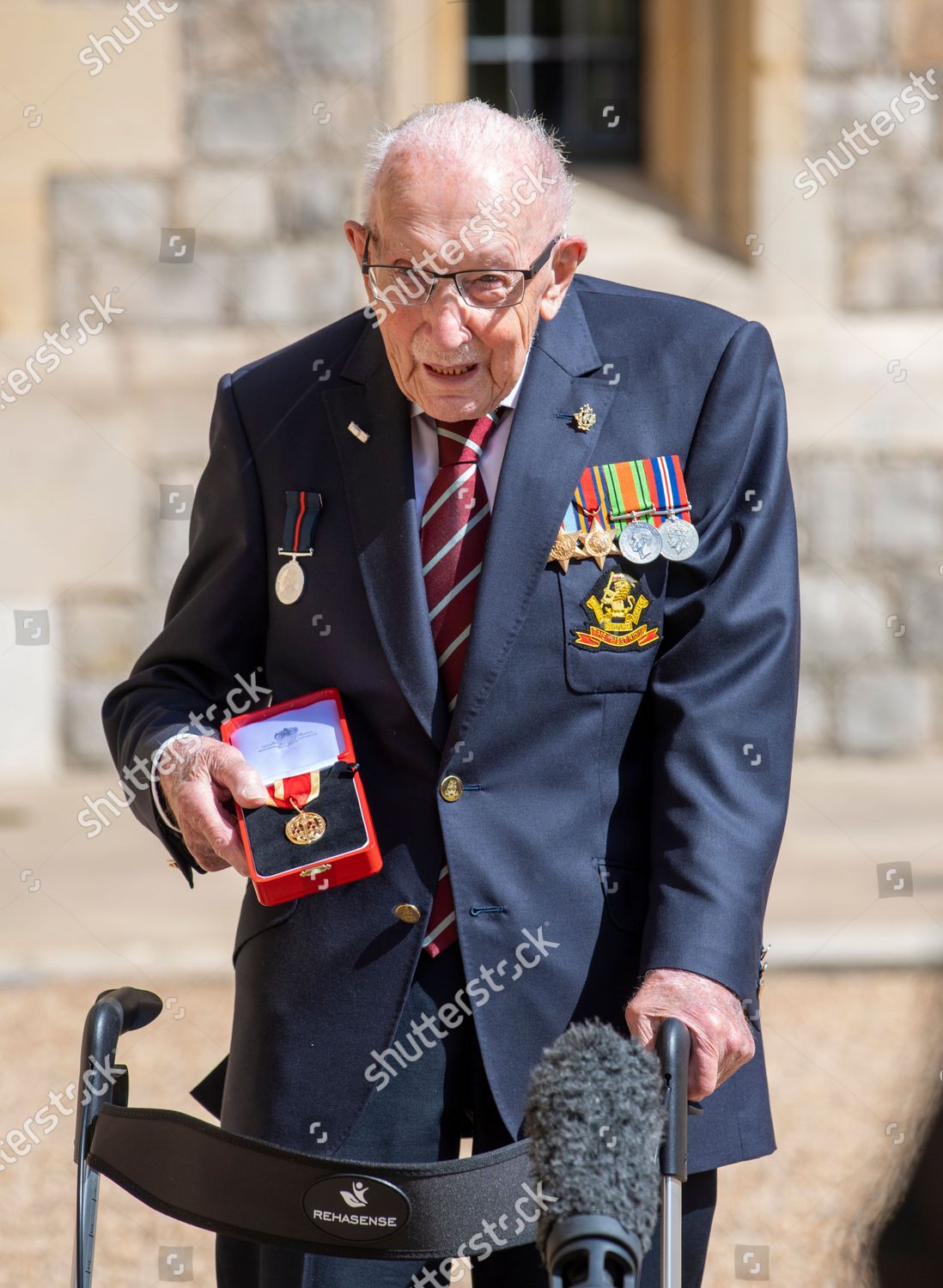 Sir Captain Tom Moore Gets His Editorial Stock Photo Stock Image   Shutterstock 10714729bg 