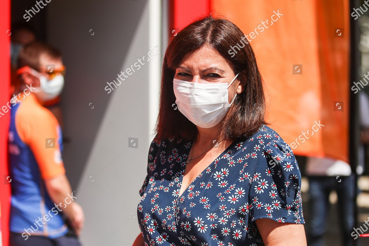 Download Paris Mayor Anne Hidalgo Wears Face Mask Editorial Stock Photo Stock Image Shutterstock PSD Mockup Templates