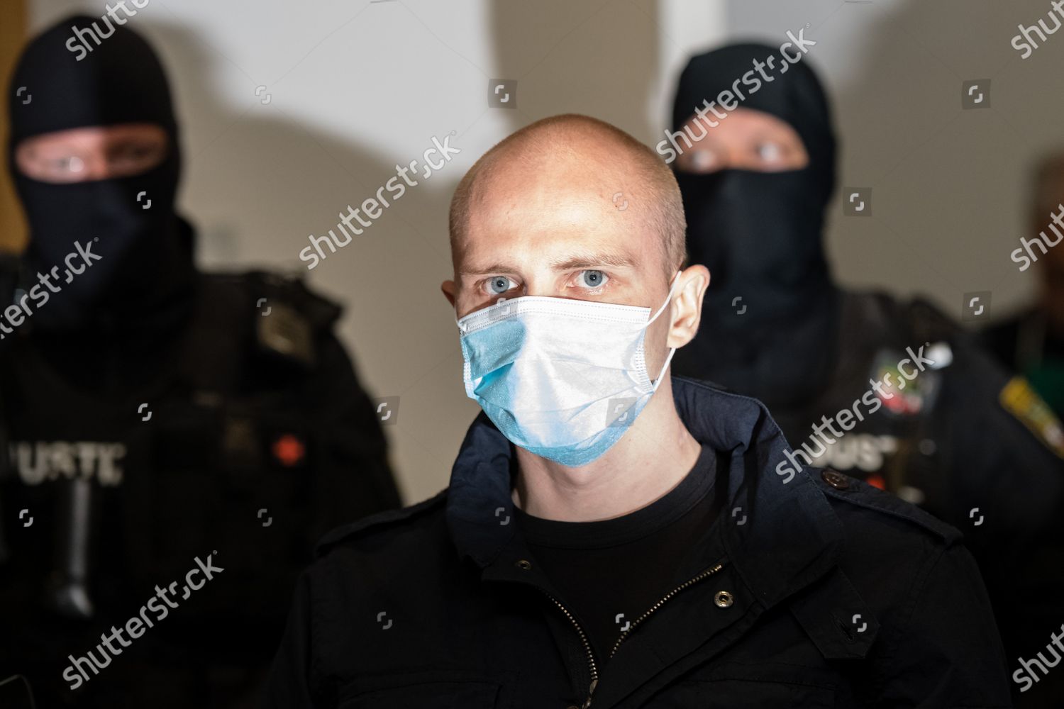 Defendant Stephan Balliet Arrives First Day Editorial Stock Photo ...